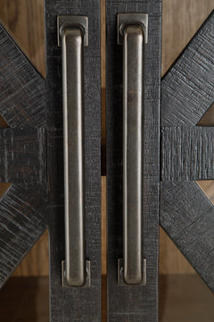 Black/Brown Accent Cabinet, view 6 - 6