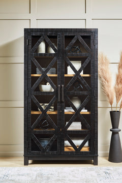 Black/Brown Accent Cabinet, view 8 - 8