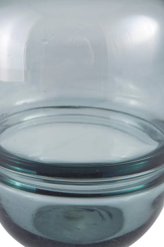Teal teal indoor outdoor glass vase, product view 4 - 8