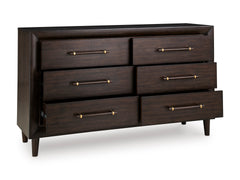 Merlot, dresser with drawers open - 2