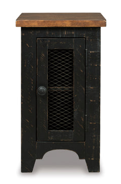 Black/Brown Chairside End Table, product view 2 - 2