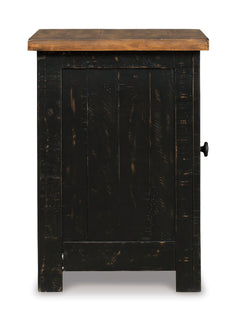 Black/Brown Chairside End Table, product view 3 - 3