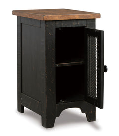 Black/Brown Chairside End Table, product view 4 - 4