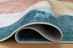 Multi 59.13" x 83.5", rolled rug backing detail - 8