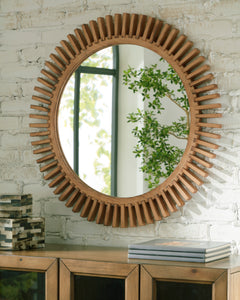 Brown Accent Mirror, view 5 - 5