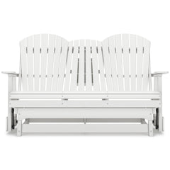 White outdoor glider loveseat, product view 3 - 15