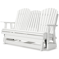 White outdoor glider loveseat, product view 6 - 18