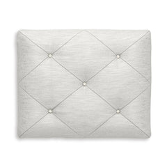 White / Vanity Stool, upholstered seat view - 3