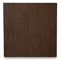 Warm Brown Square Geometric Coffee Table, product view 3 - 3