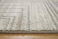 Gray/Ivory 90" x 114", pile and edge detail - 3