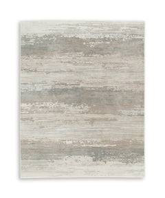 Gray/Taupe/Beige 94" x 118", complete rug product view - 5