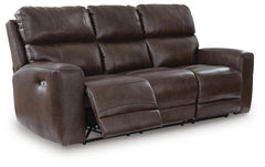 Smoke, complete sofa with footrest extended - 3