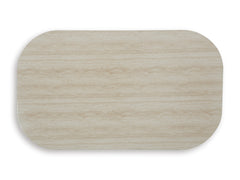 Beige/Dark Brown outdoor coffee table, product view 4 - 4