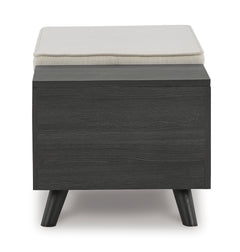 Linen/Gray Storage Bench, product view 4 - 4