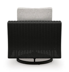 Black/Light Gray Swivel Lounge Chair (1/CN), product view 2 - 2