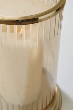 Amber/Gold Finish 11.88-inch height candle holder, product view 3 - 6