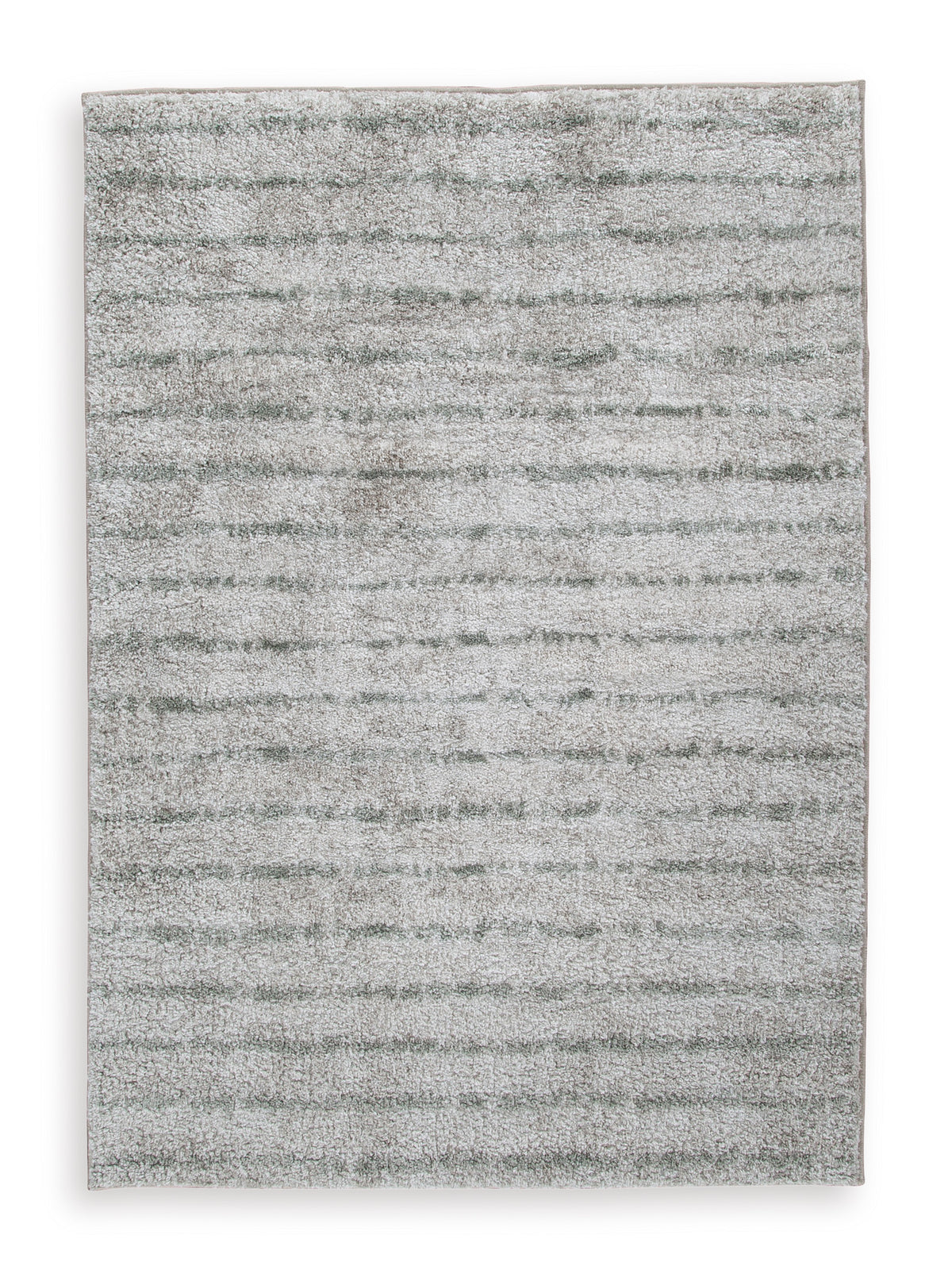 Cream/Green 58.25" x 82.5", complete rug product view