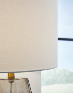 Gray table lamp, product view 4 - 4