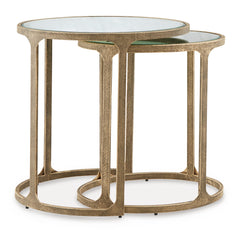 Antique Gold Finish Irmaleigh two-table set, product view 3 - 3