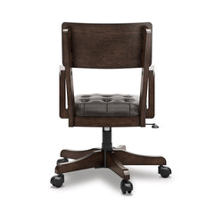 Dark Brown Home Office Desk Chair, product view 4 - 4