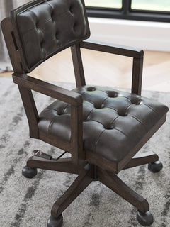 Dark Brown Home Office Desk Chair, product view 5 - 5