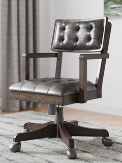 Dark Brown Home Office Desk Chair, product view 6 - 6