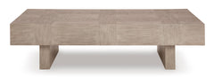 Light Grayish Brown Rectangular Coffee Table, product view 2 - 2