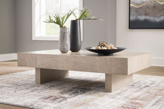 Light Grayish Brown Rectangular Coffee Table, product view 5 - 5