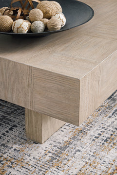 Light Grayish Brown Rectangular Coffee Table, product view 6 - 6