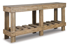 Brown Console Sofa Table, view 1 - 1