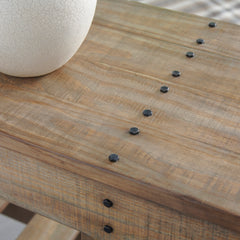 Brown Console Sofa Table, view 2 - 2