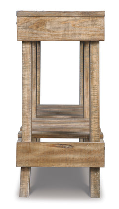 Brown Console Sofa Table, view 4 - 4