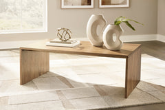 Rich Brown solid mango wood rectangular coffee table, product view 4 - 4