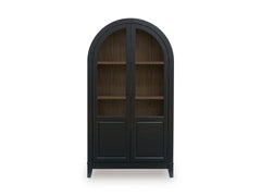 Black/Natural Dagandale display cabinet, full product view - 1