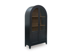 Black/Natural Dagandale display cabinet, product view 2 - 2