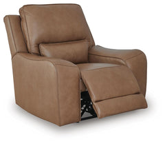 Caramel, full recliner in open position - 7