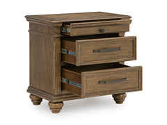 Medium Brown / Nightstand, drawers open - 2