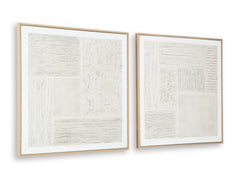 Beige/Black/White Two-Piece Wall Art Set, product view 2 - 2