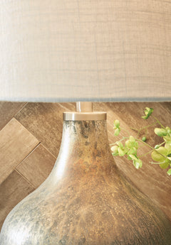 Gray/Gold Finish table lamp, product view 3 - 3