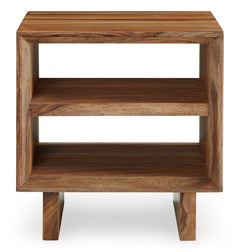 Brown Square End Table, product view 2 - 2