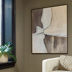 Brown/Tan/White Junward wall art, product view 5 - 5