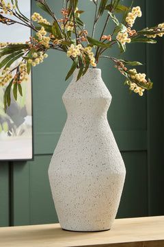 Cream 16.25-inch height vase, full product view - 4