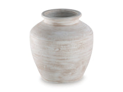 Distressed White 12-inch vase, product view 3 - 11