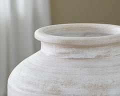 Distressed White 12-inch vase, product view 4 - 12