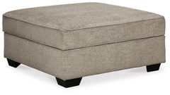 Stone, complete closed storage ottoman - 1