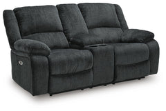 Slate, full loveseat closed angled view - 1