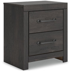 Dark Gray / Nightstand, complete product angled view - 1