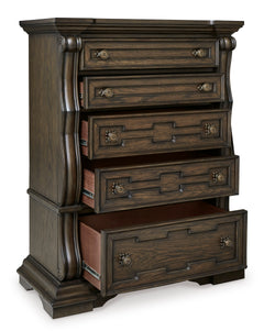 Dark Brown, chest with drawers open - 2