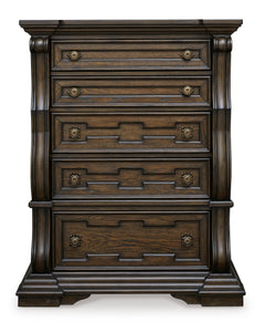 Dark Brown, full front view of chest - 3