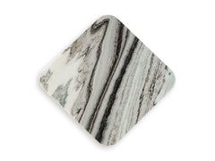 Black/White/Taupe Baretton 26-inch marble table, product view 3 - 3